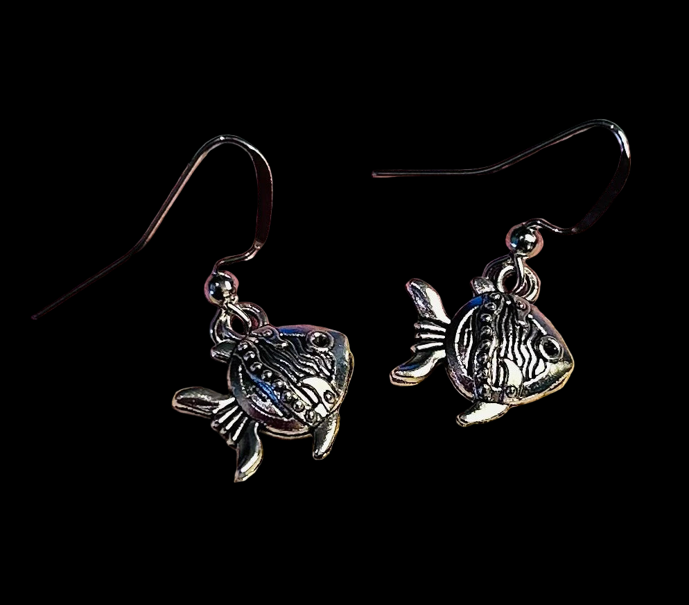 Silver Fish Earrings
