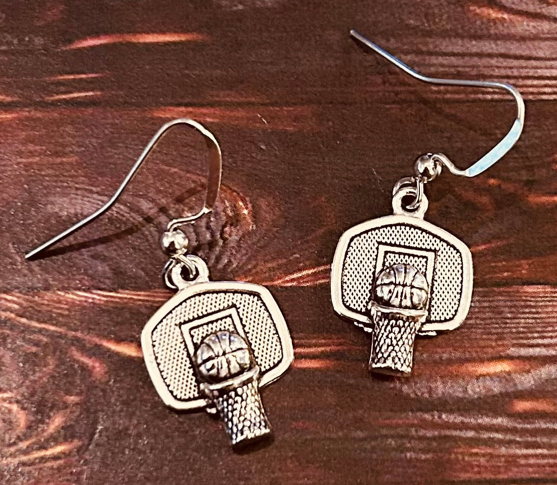 Basketball Hoop Earrings
