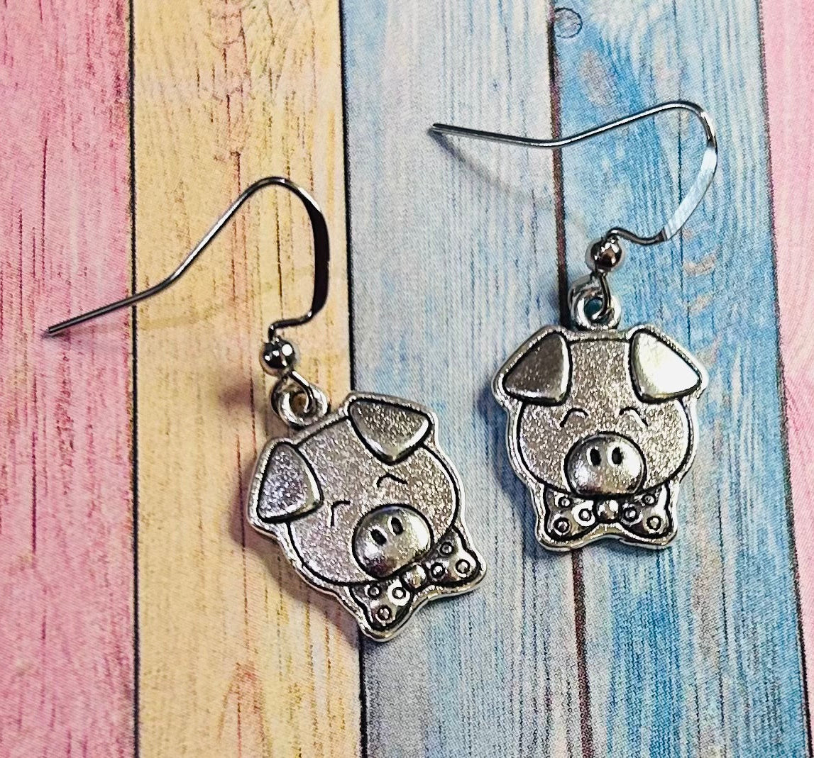 Pig Earrings