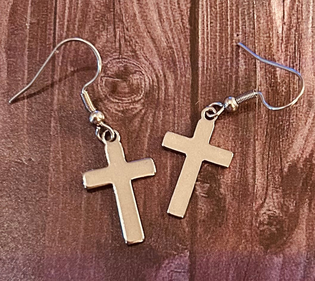 Cross Earrings - Small