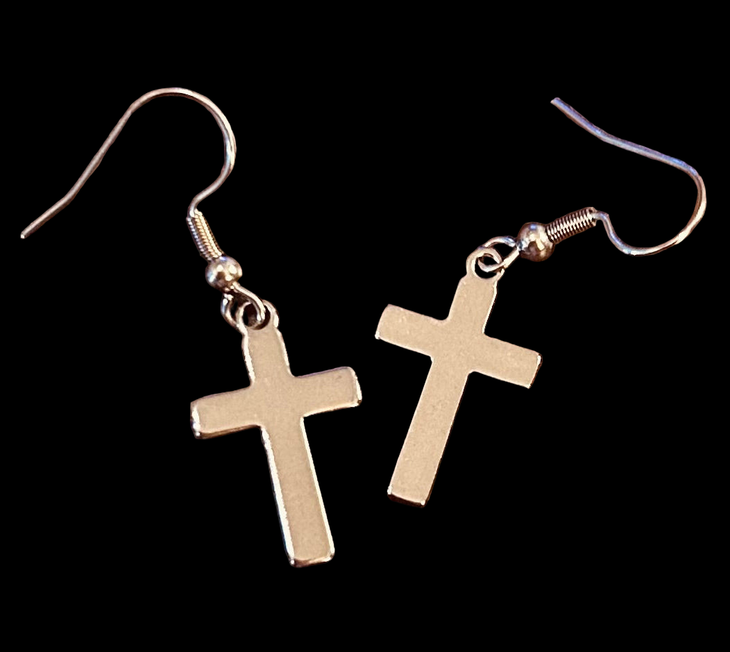 Cross Earrings - Small