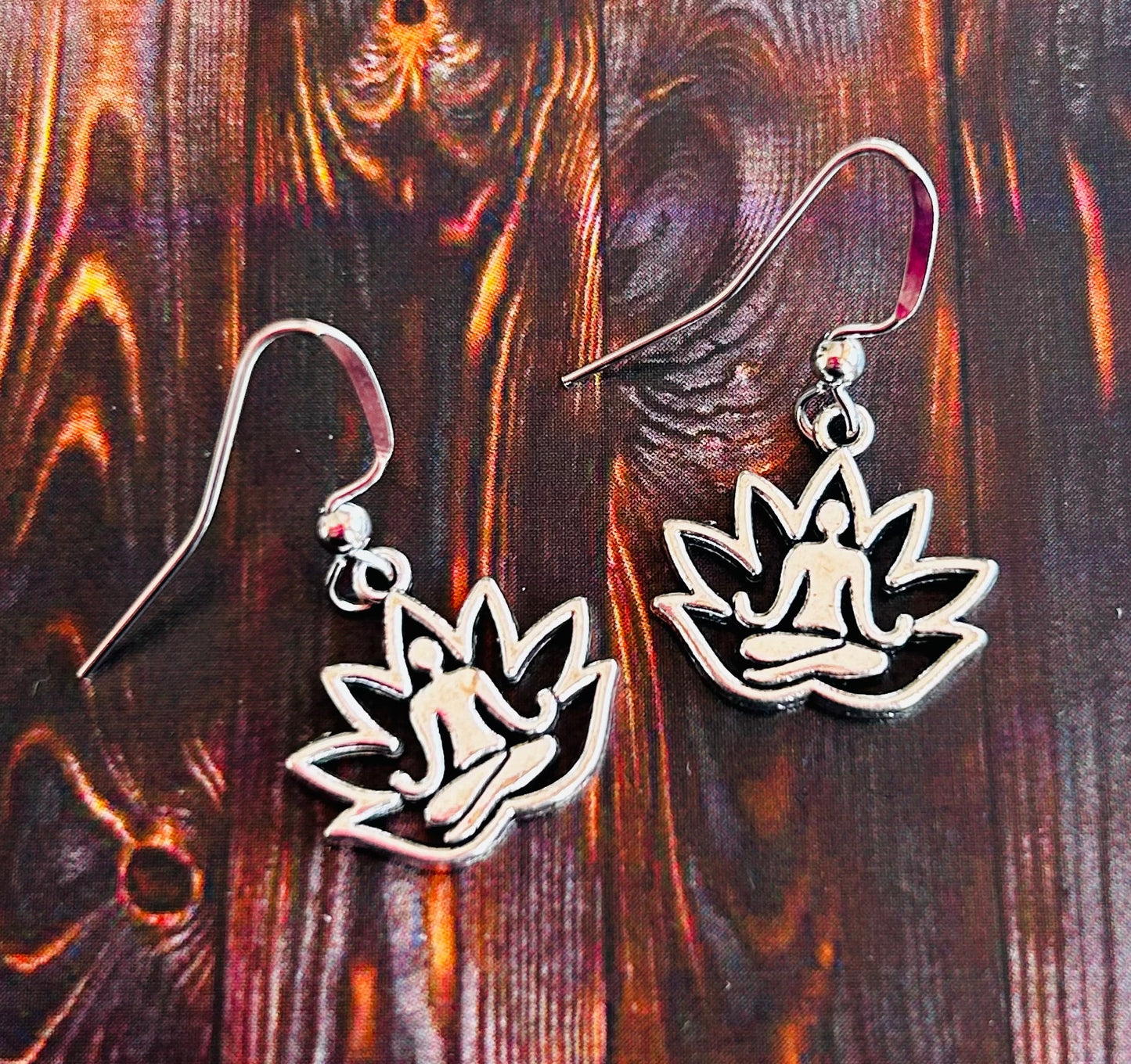Lotus Flower Meditation Earrings
