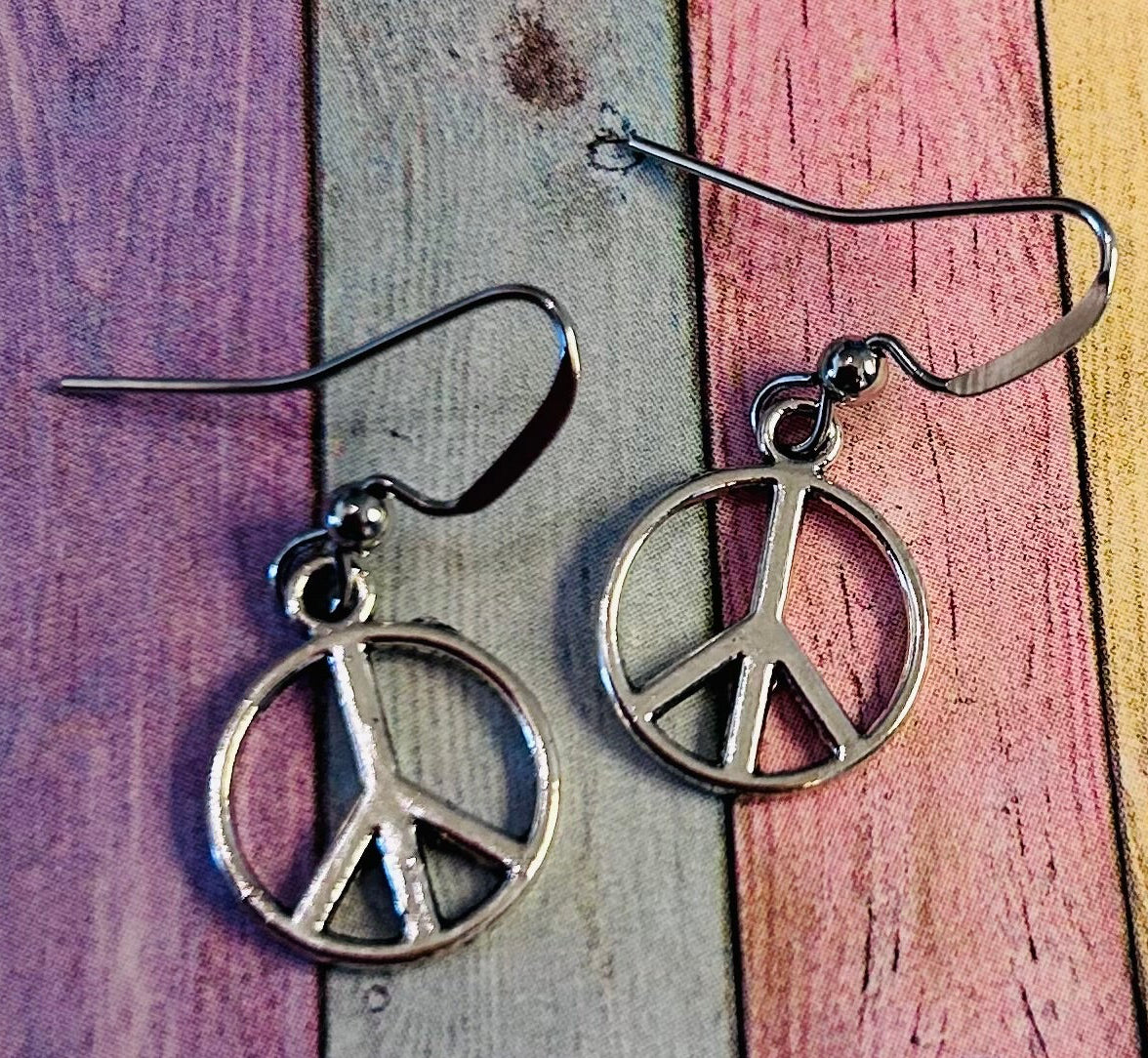 Peace Sign Earrings