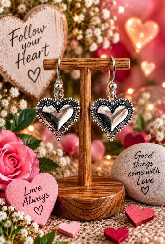 Heart Earrings - Medium