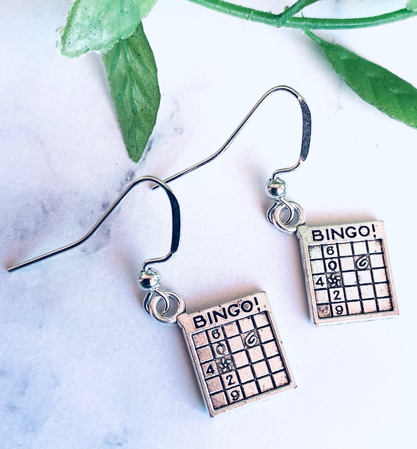 Bingo Card Earrings