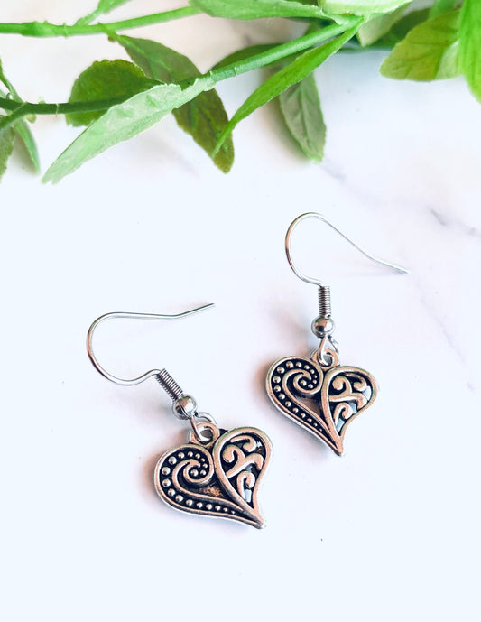 Heart Earrings - Small