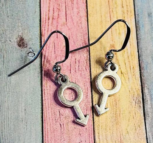 Male Symbol Earrings