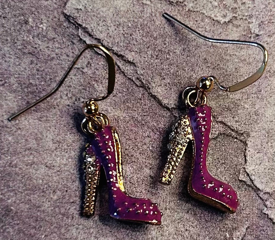 Stiletto High Heel Earrings