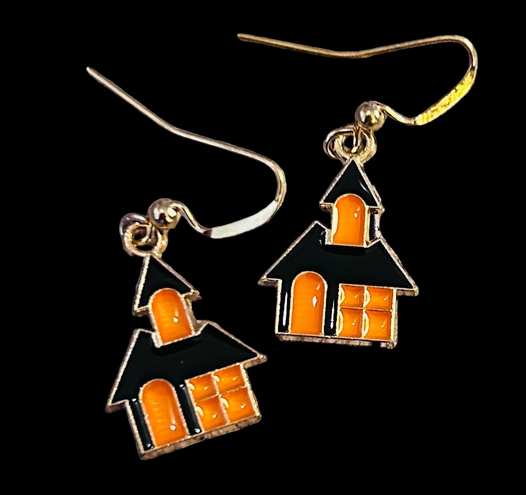 Haunted House Earrings