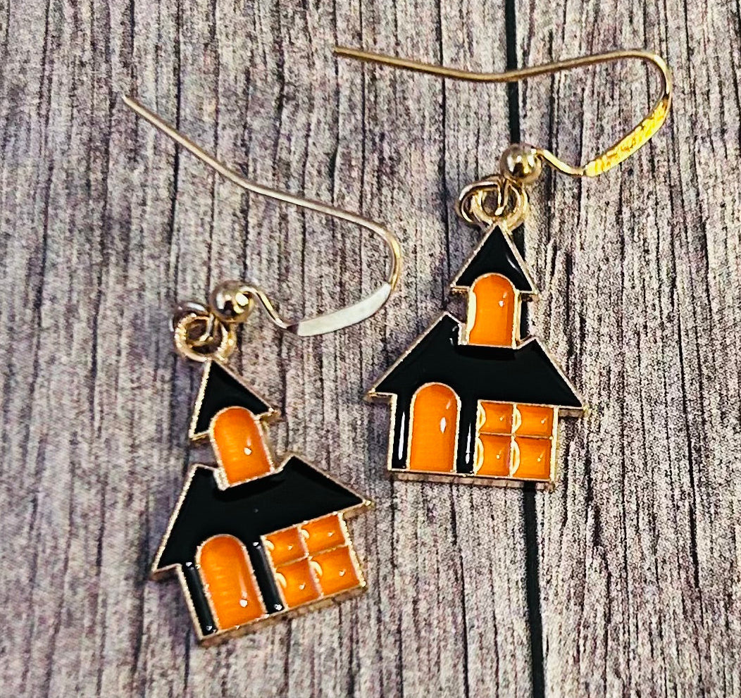 Haunted House Earrings