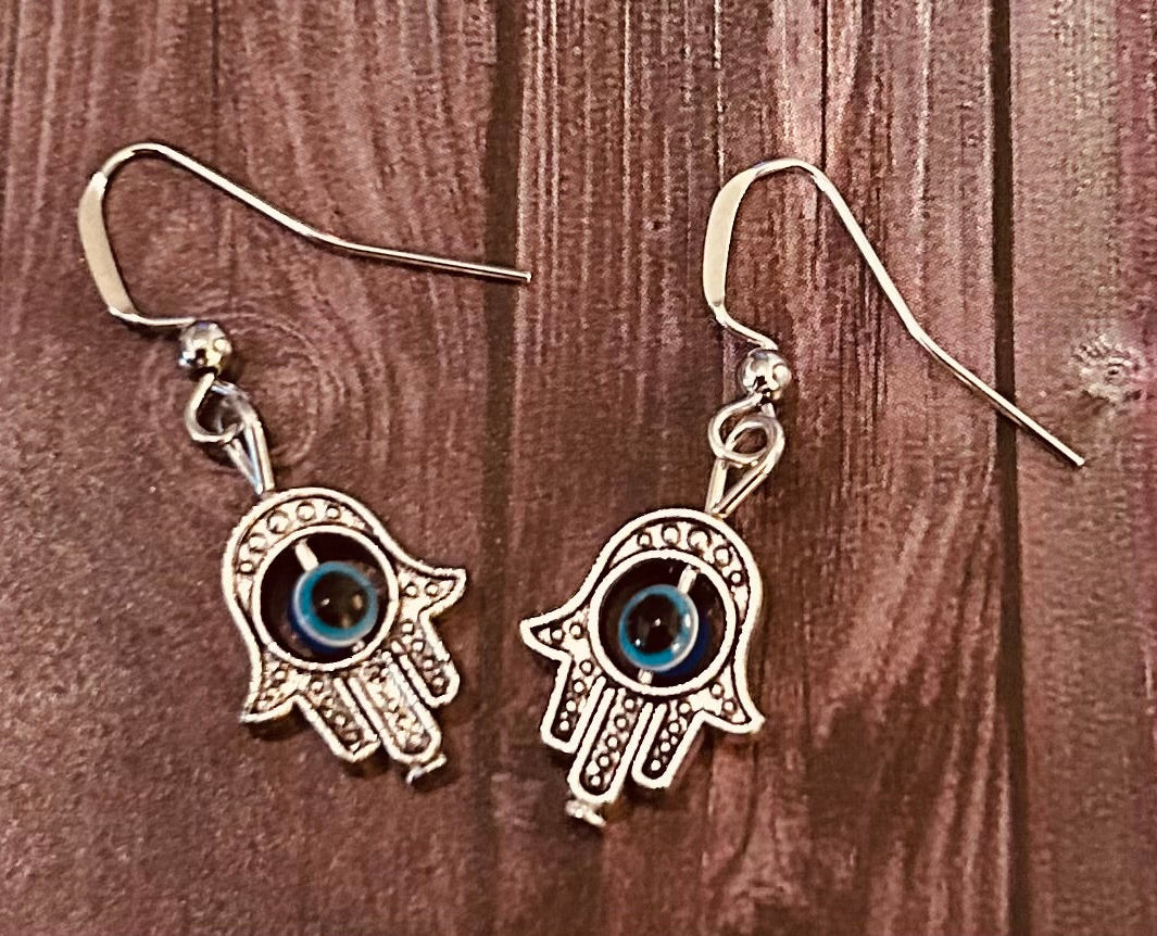 Hamsa Earrings