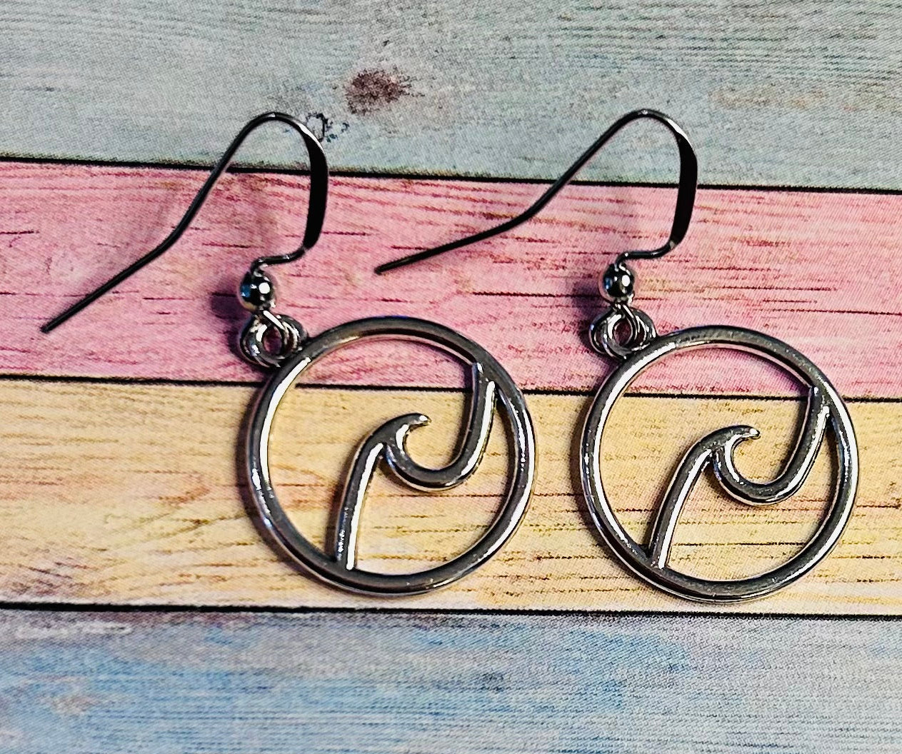 Wave Silver Earrings