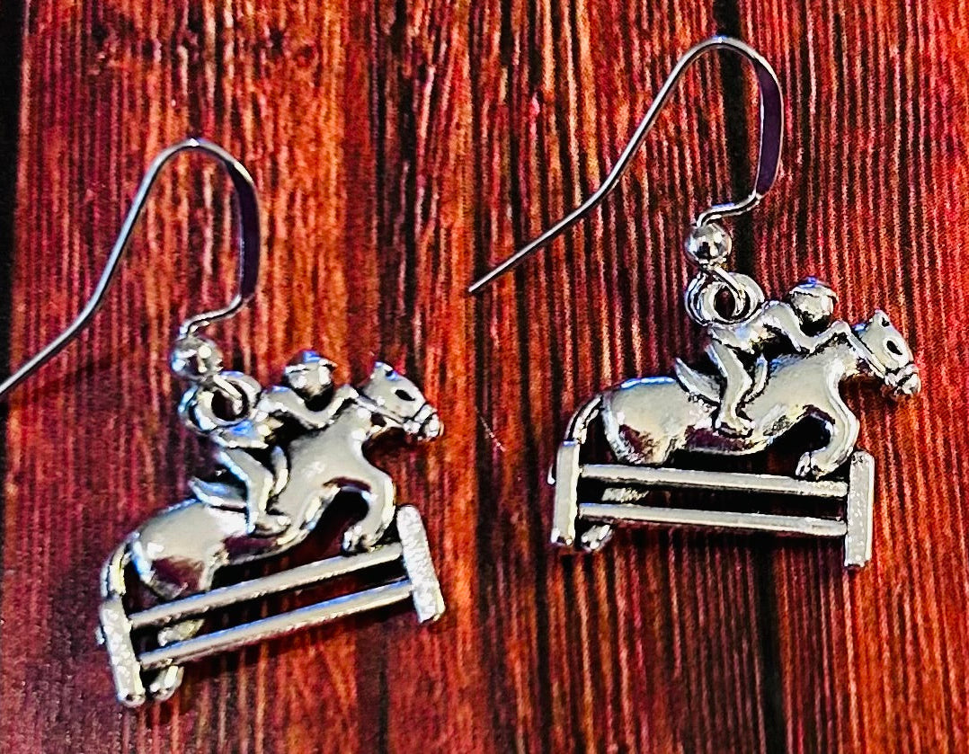Horse Jump Earrings