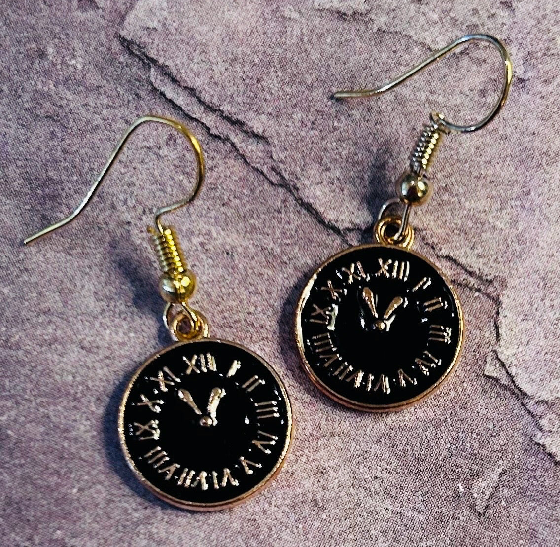 Clock Earrings