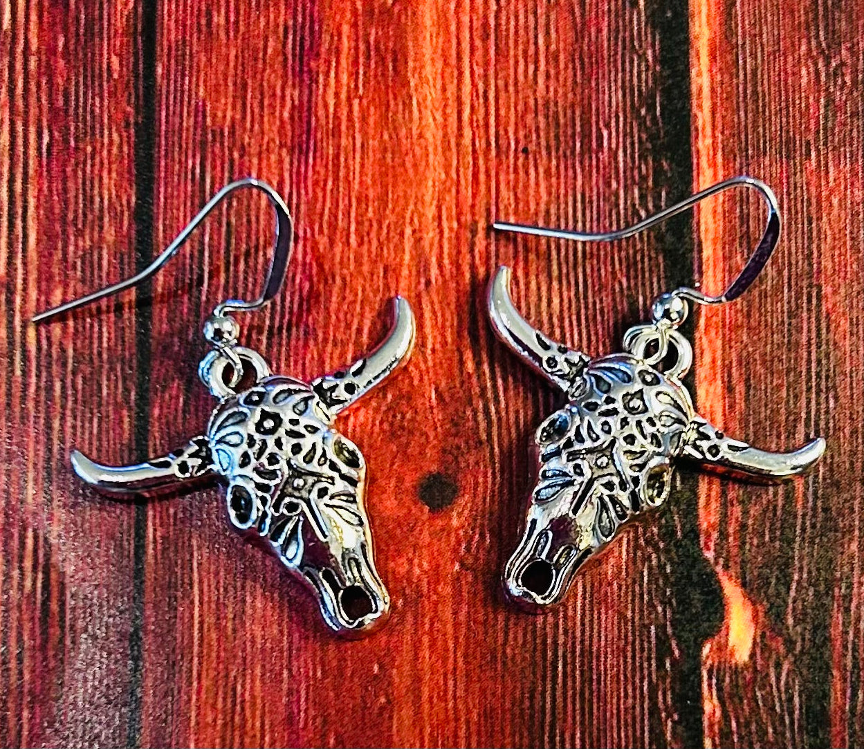 Cattle Skull Earrings