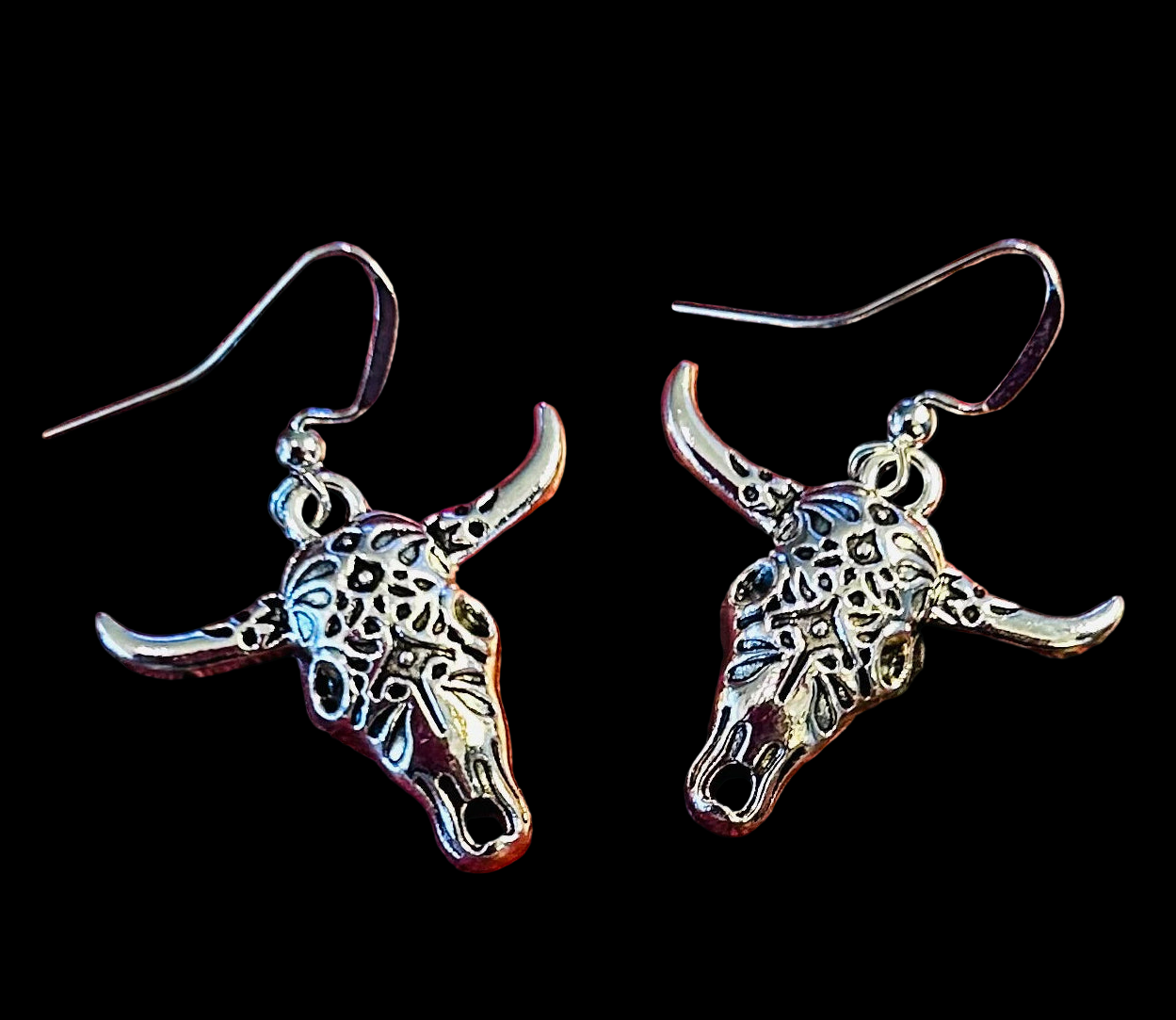 Cattle Skull Earrings