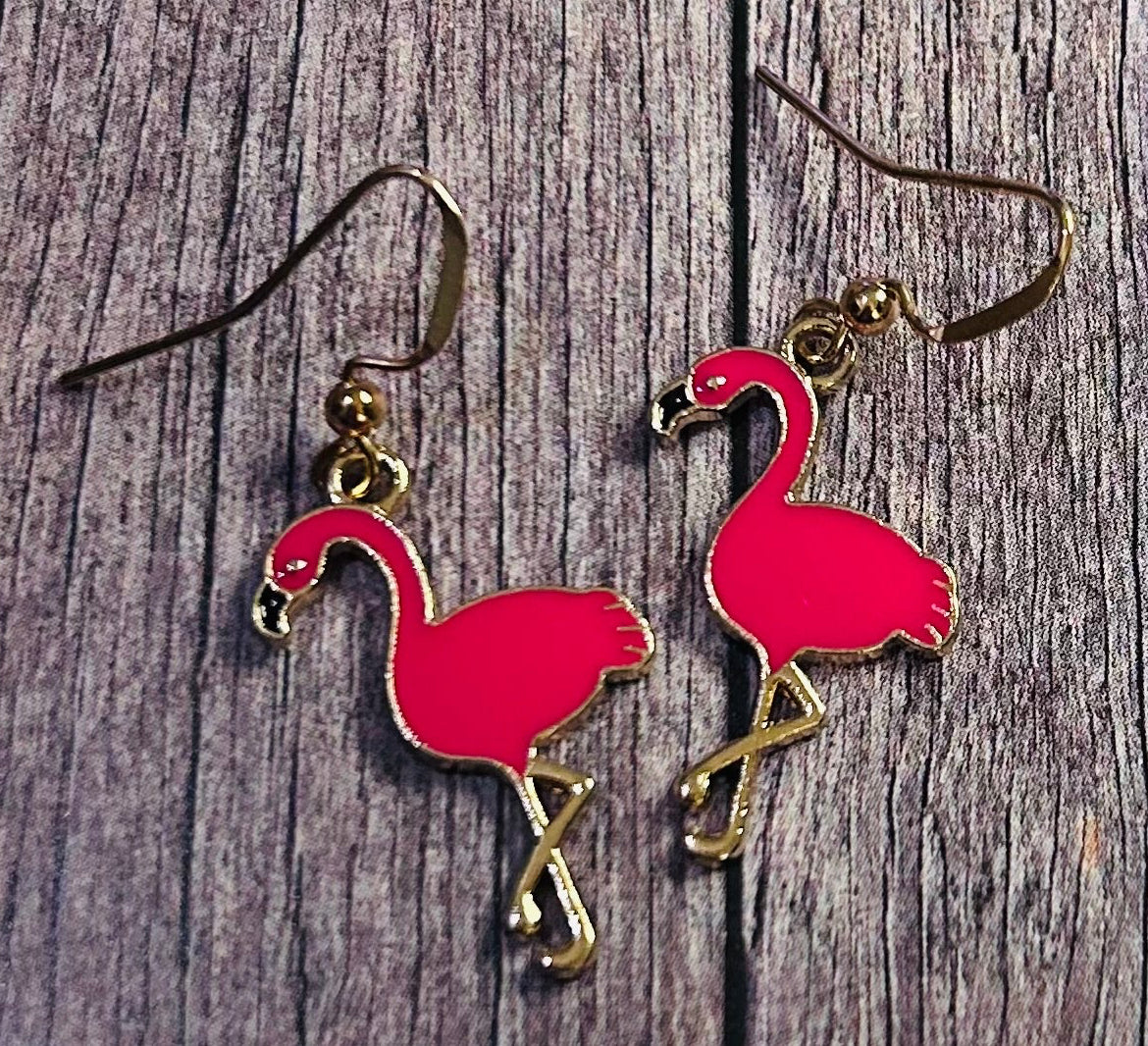 Pink Flamingo Earrings