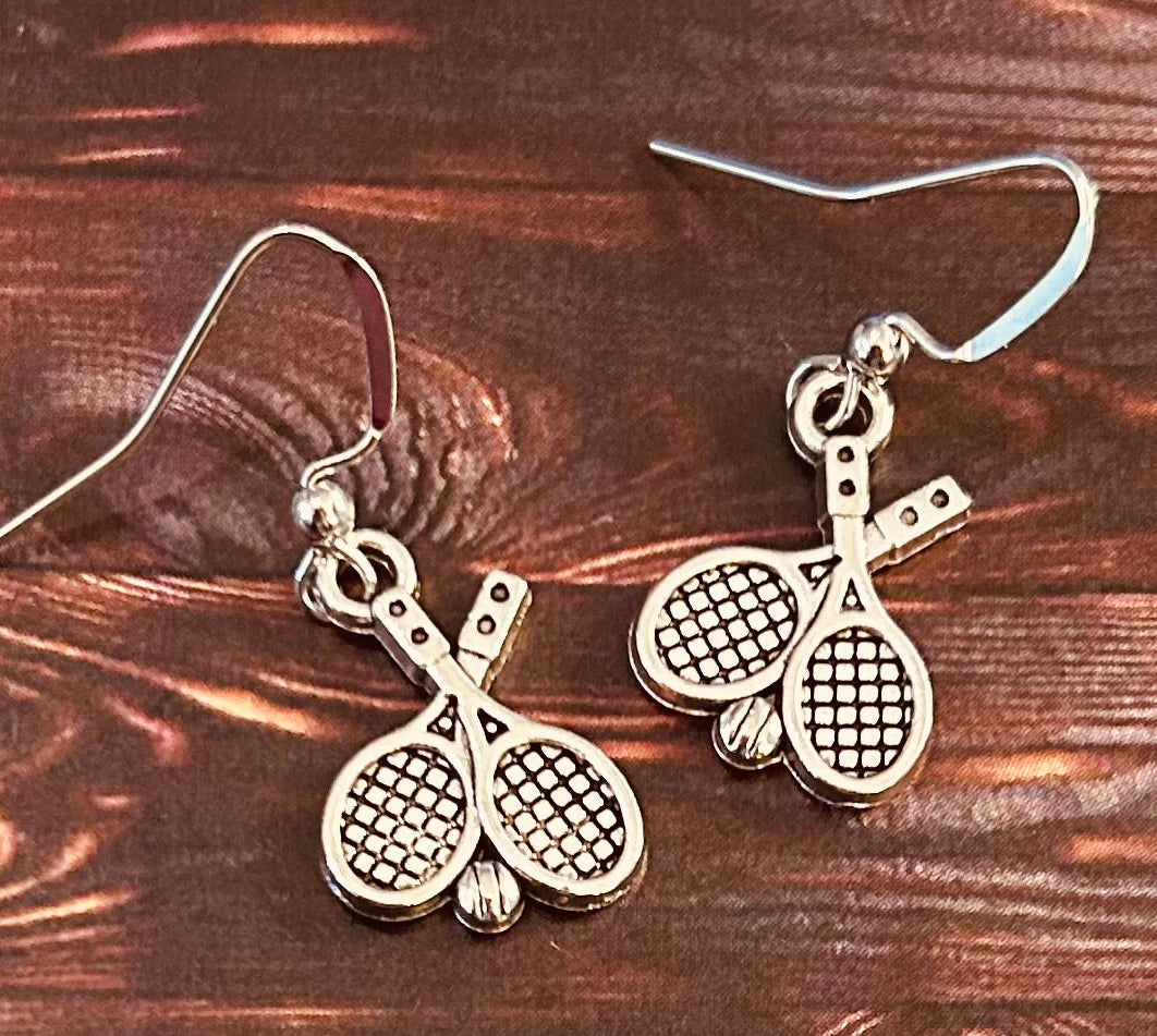 Tennis Racquet Earrings
