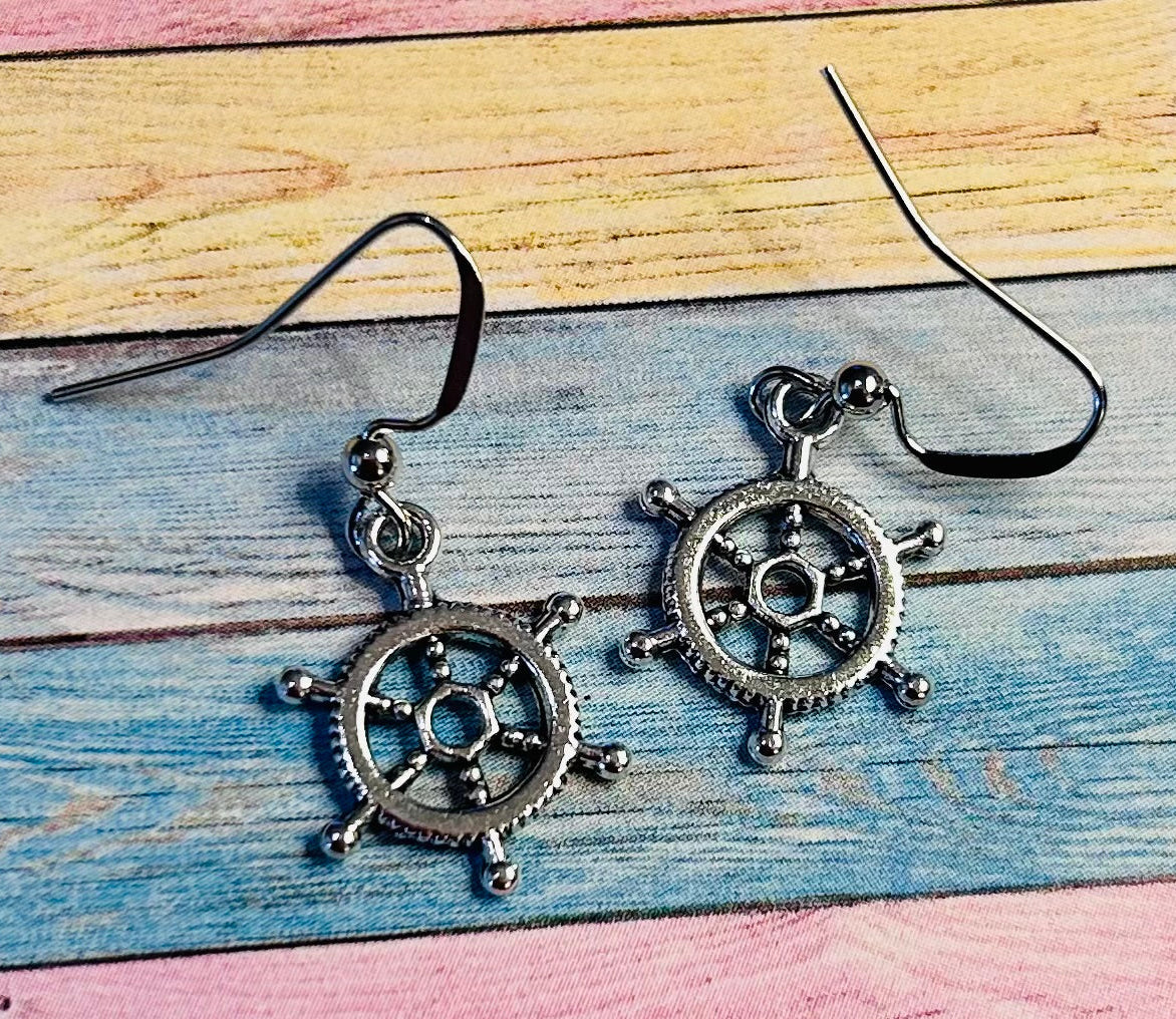 Boat Wheel Earrings
