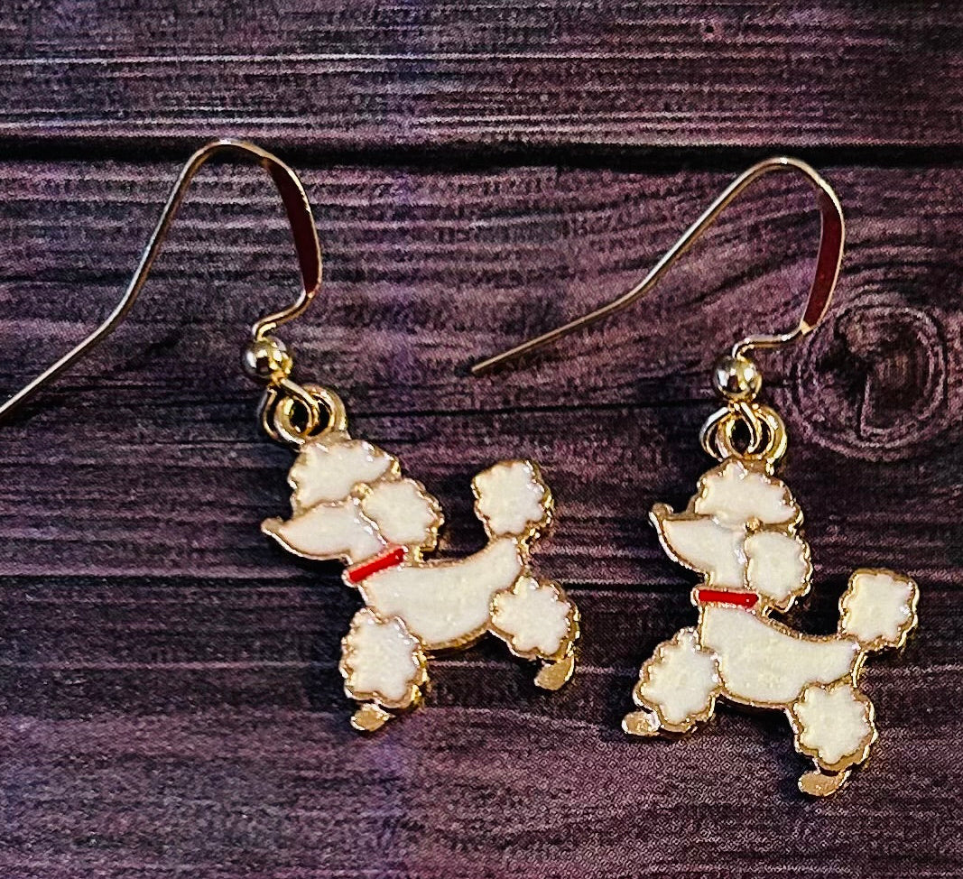 Poodle Earrings