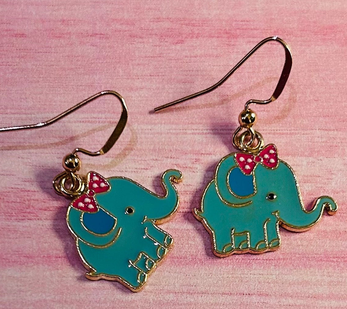 Elephant Earrings 2 Colours Available