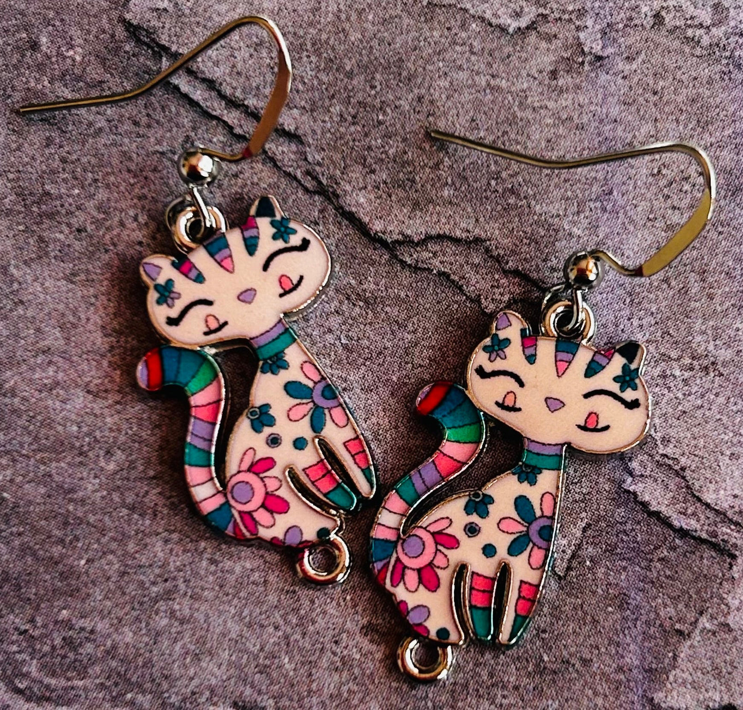 Cat Earrings - 3 Colours Available