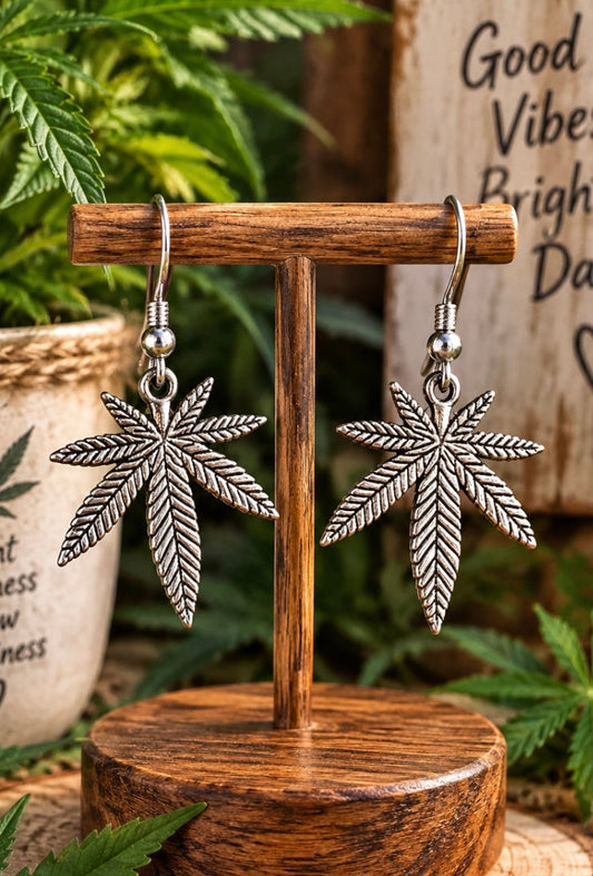 Hemp Leaf Earrings