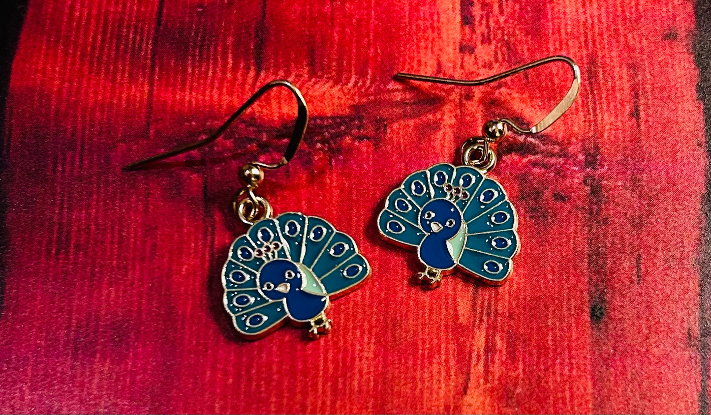 Peacock Earrings