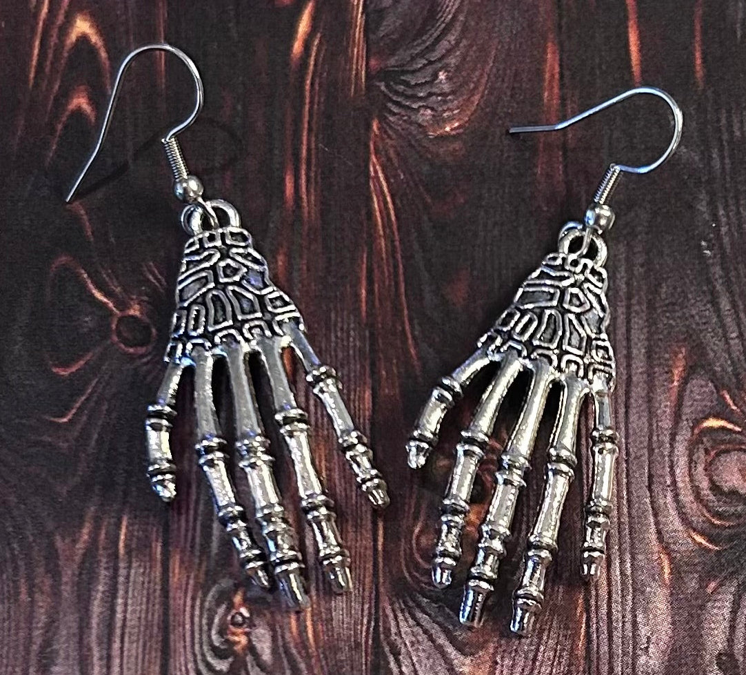 Hand Skeleton Earrings