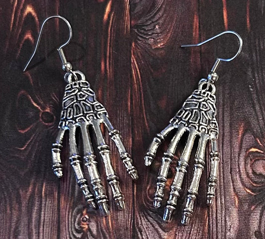 Hand Skeleton Earrings