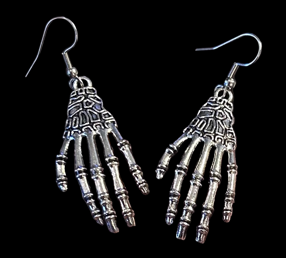 Hand Skeleton Earrings