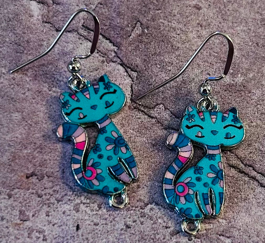 Cat Earrings - 3 Colours Available