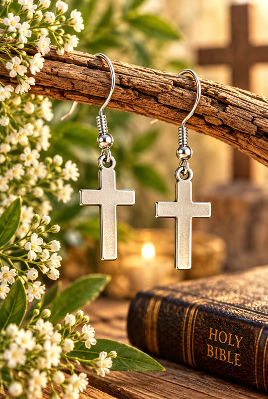 Cross Earrings - Small