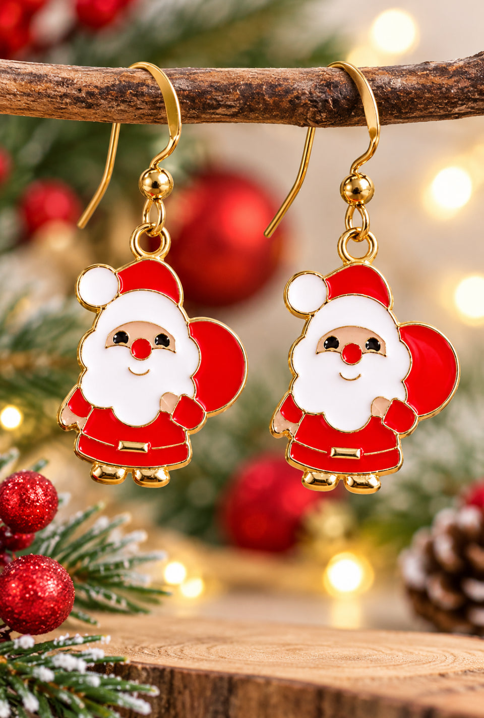 Cute Santa Earrings