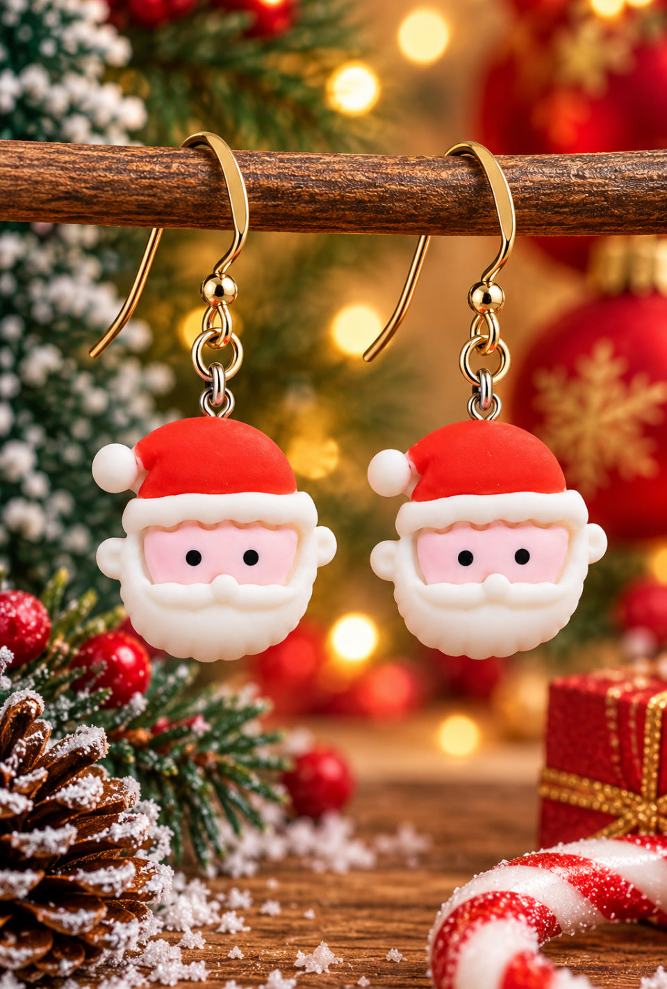 Santa Earrings
