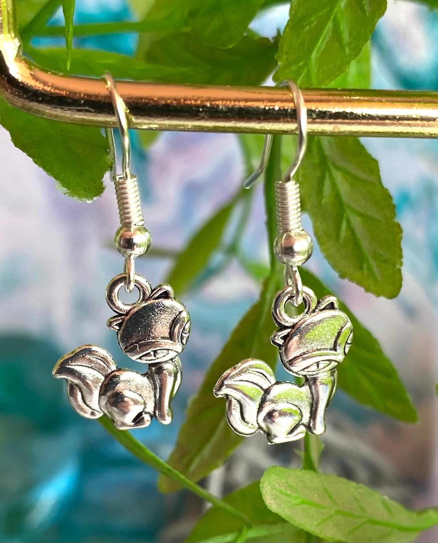 Fox Silver Earrings