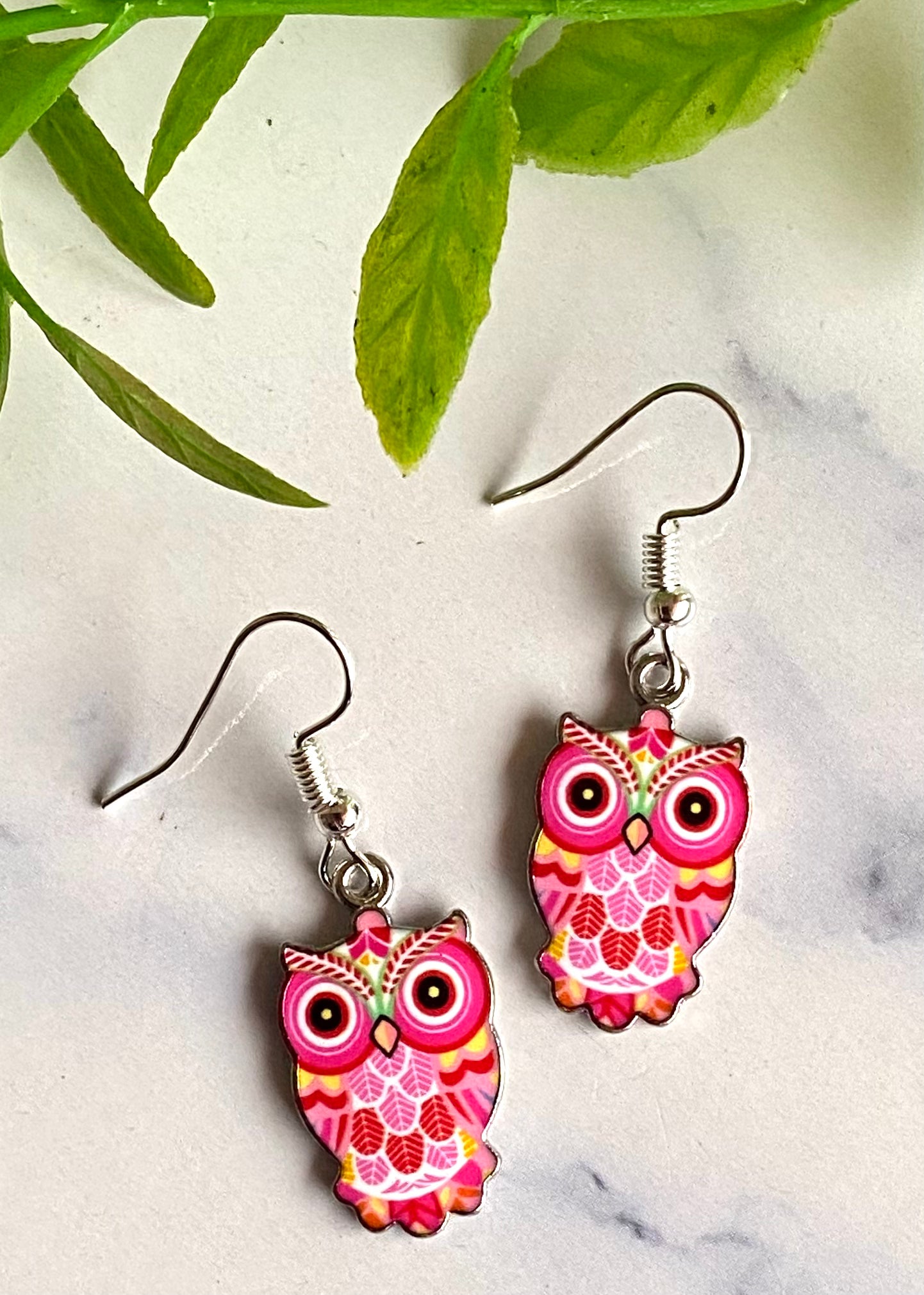 Owl Earrings Multiple Colours Available