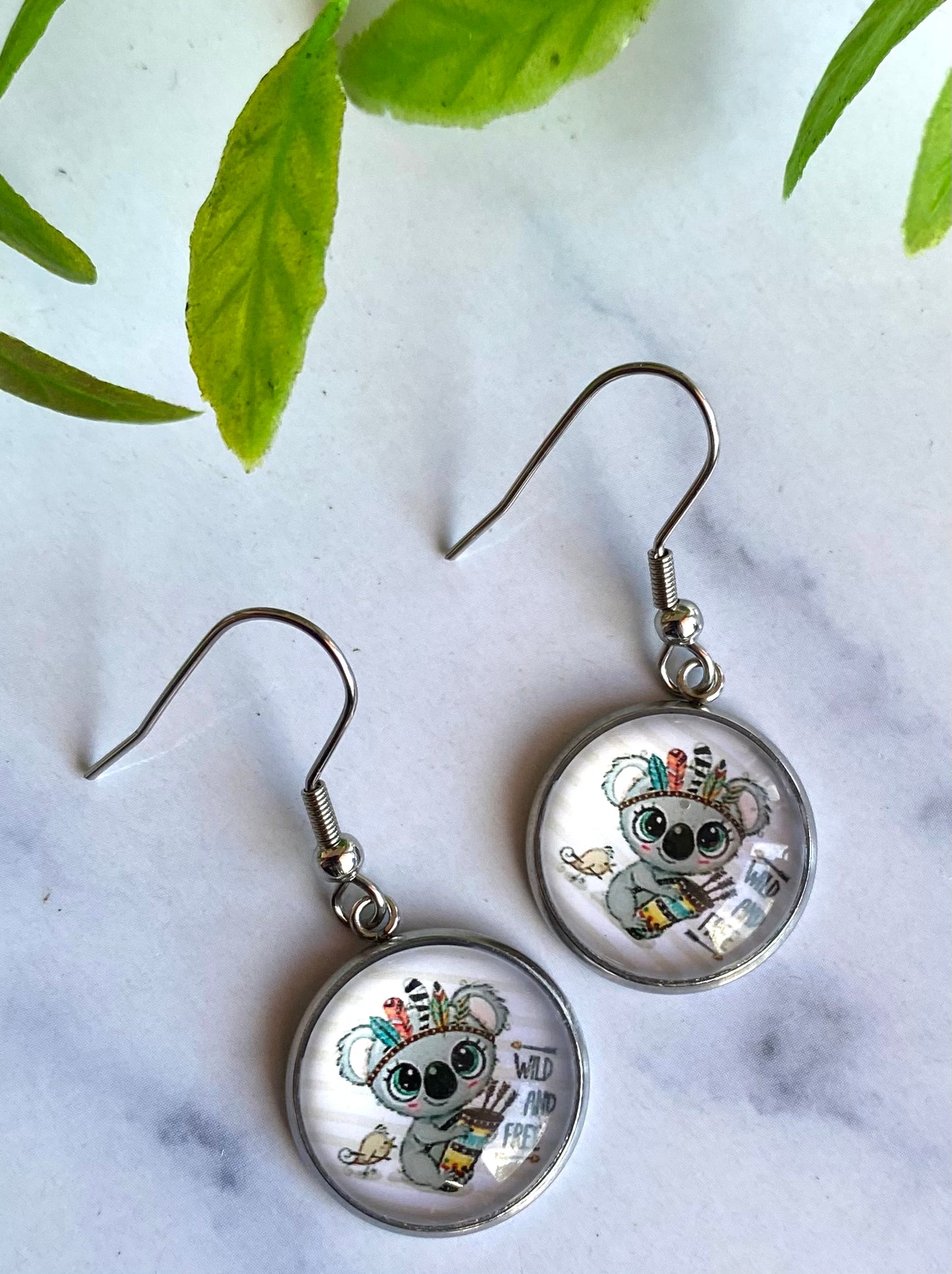 Koala Cartoon Earrings