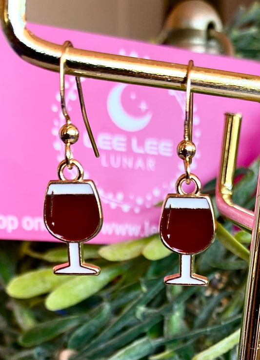 Wine Glass Earrings