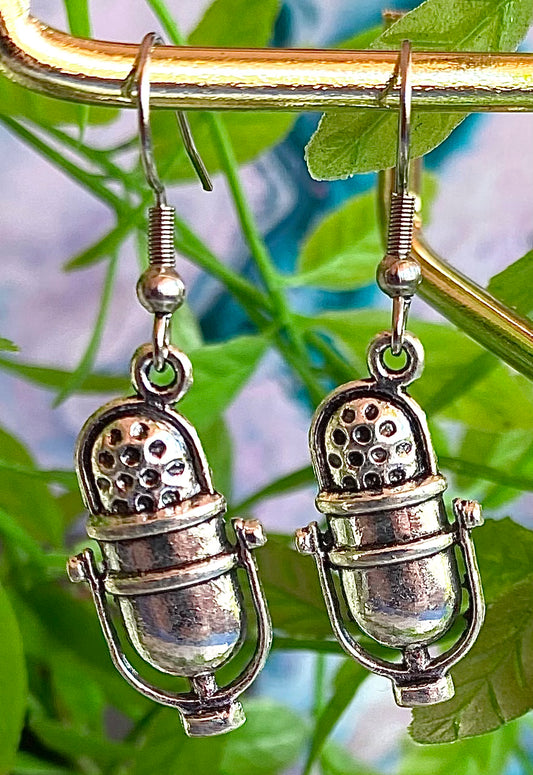 Retro Microphone Earrings