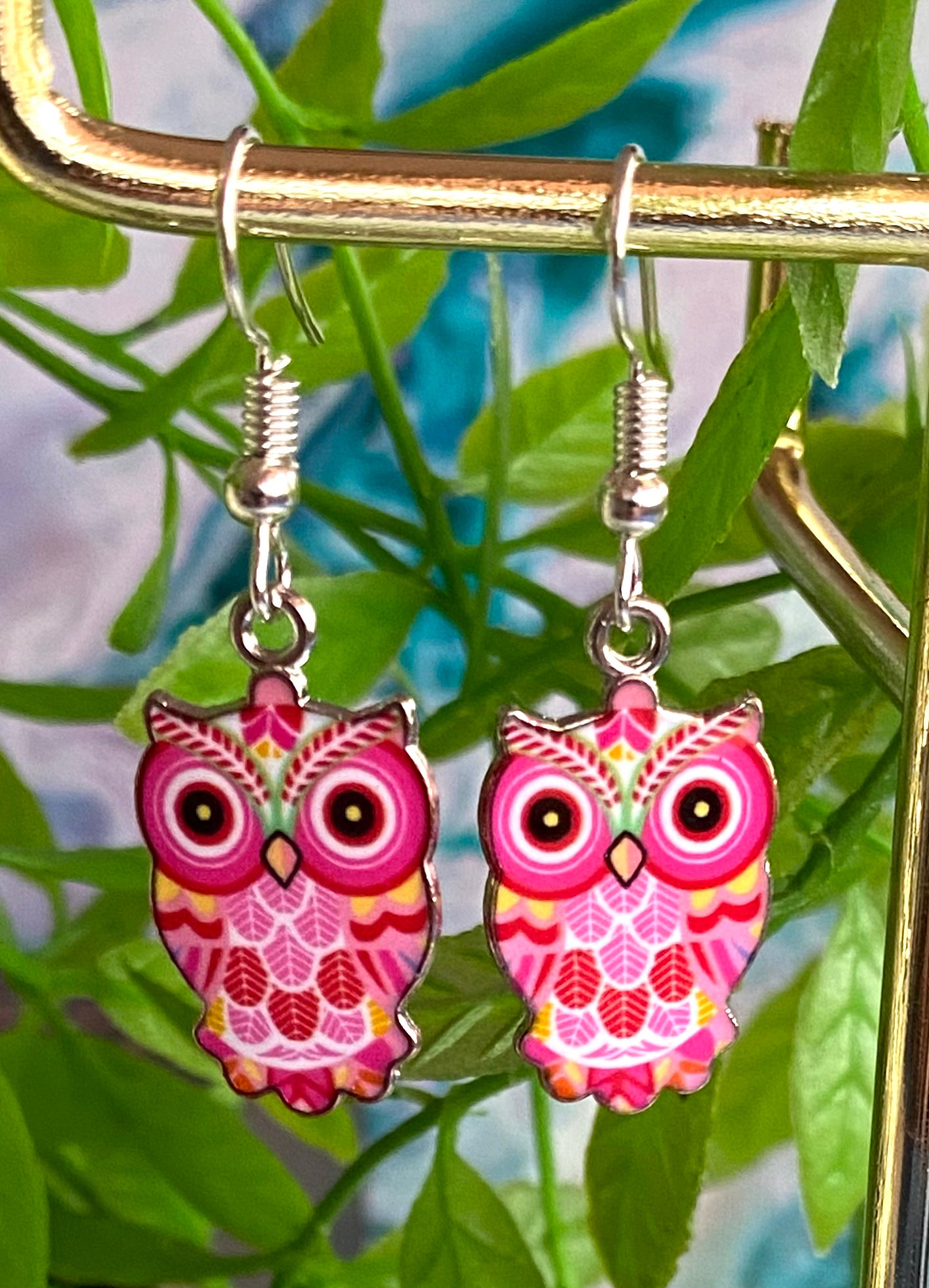 Owl Earrings Multiple Colours Available