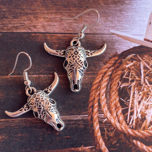 Cattle Skull Earrings