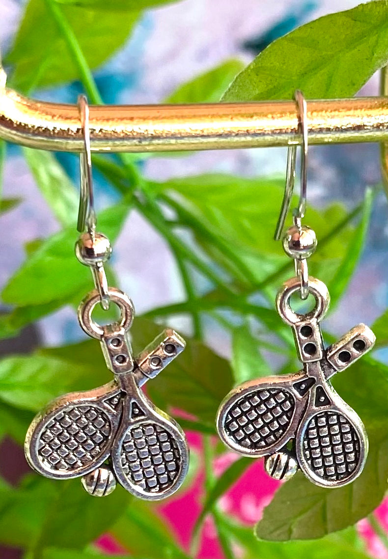 Tennis Racquet Earrings