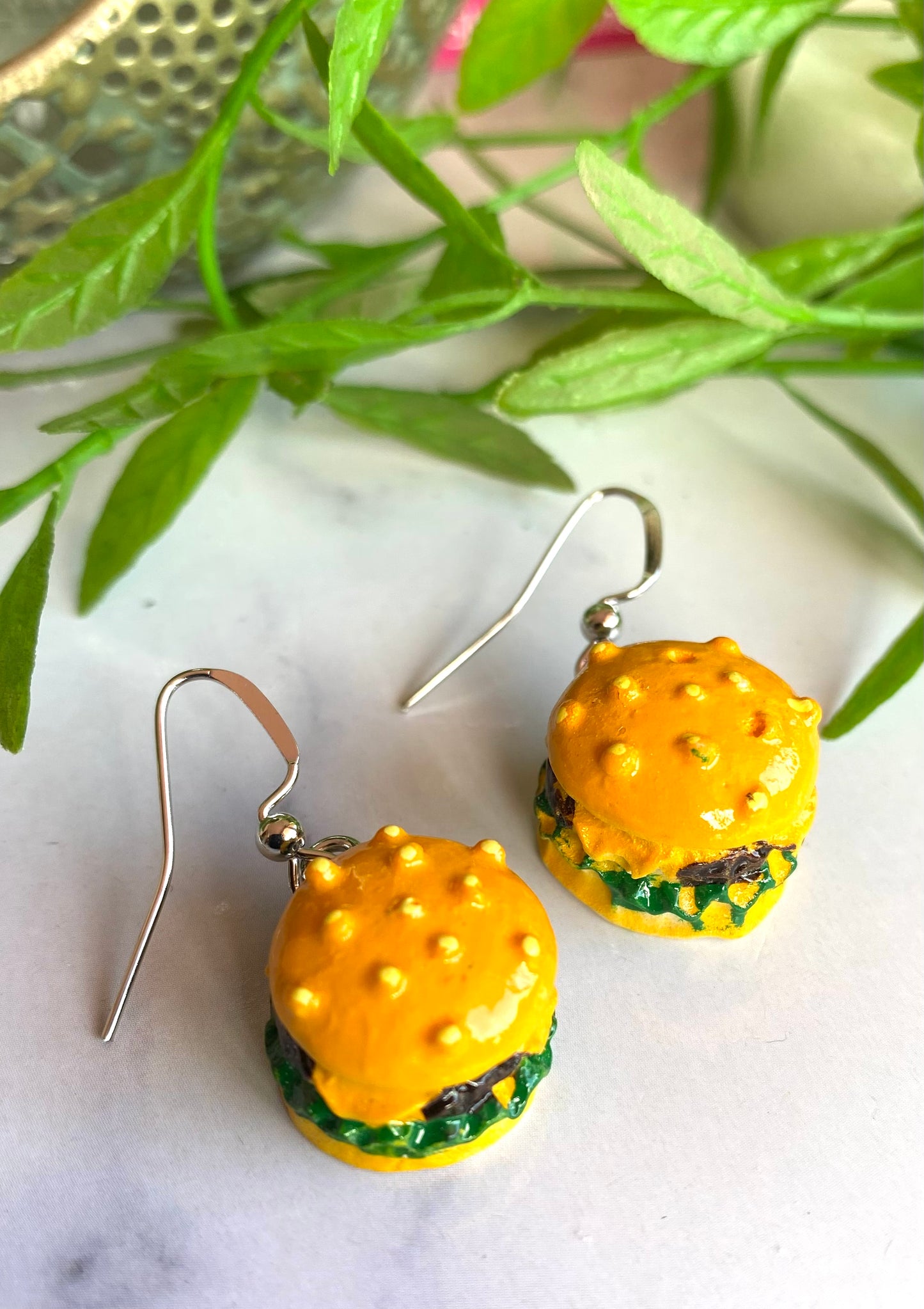 Hamburger Earrings