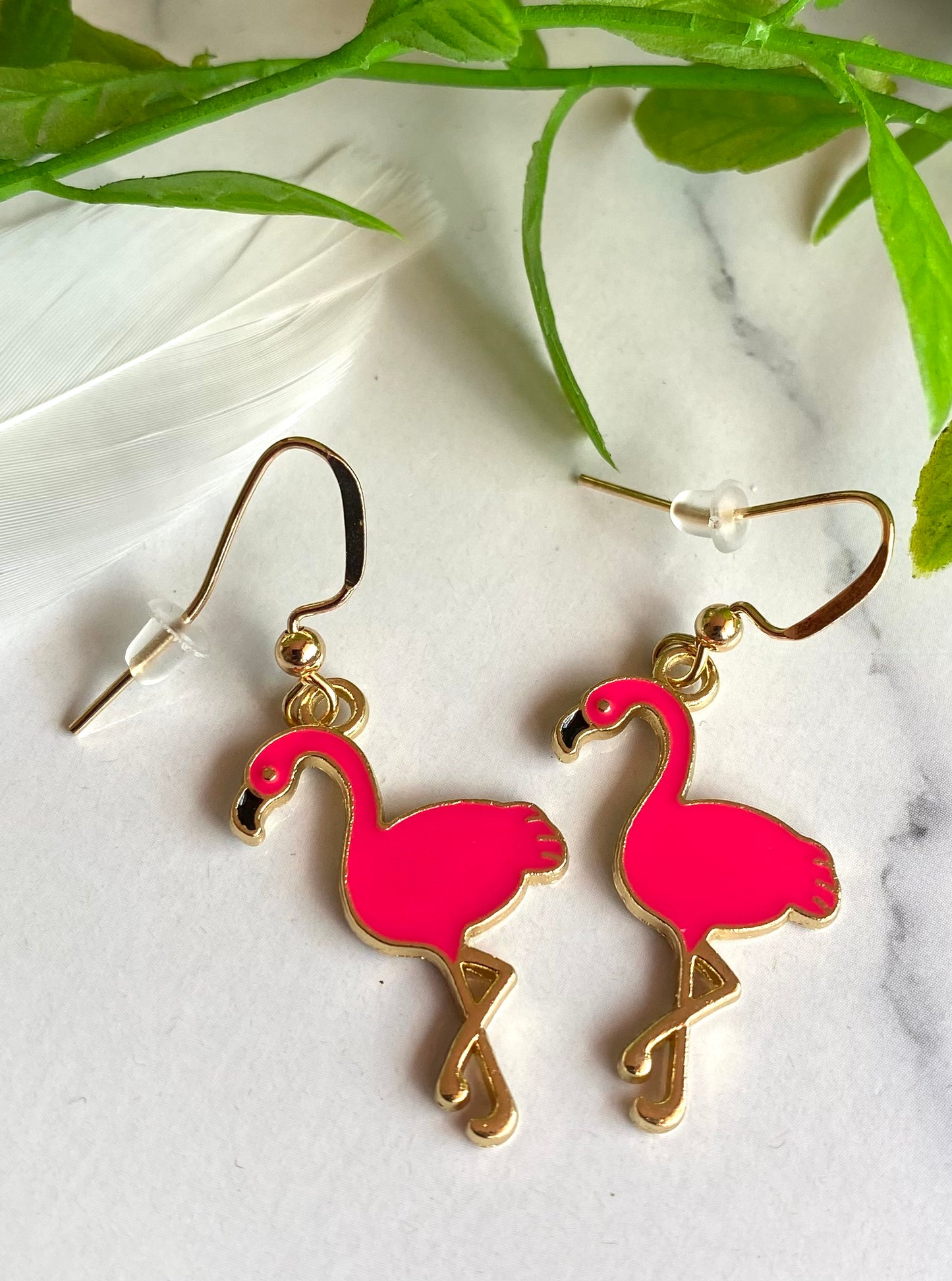 Pink Flamingo Earrings