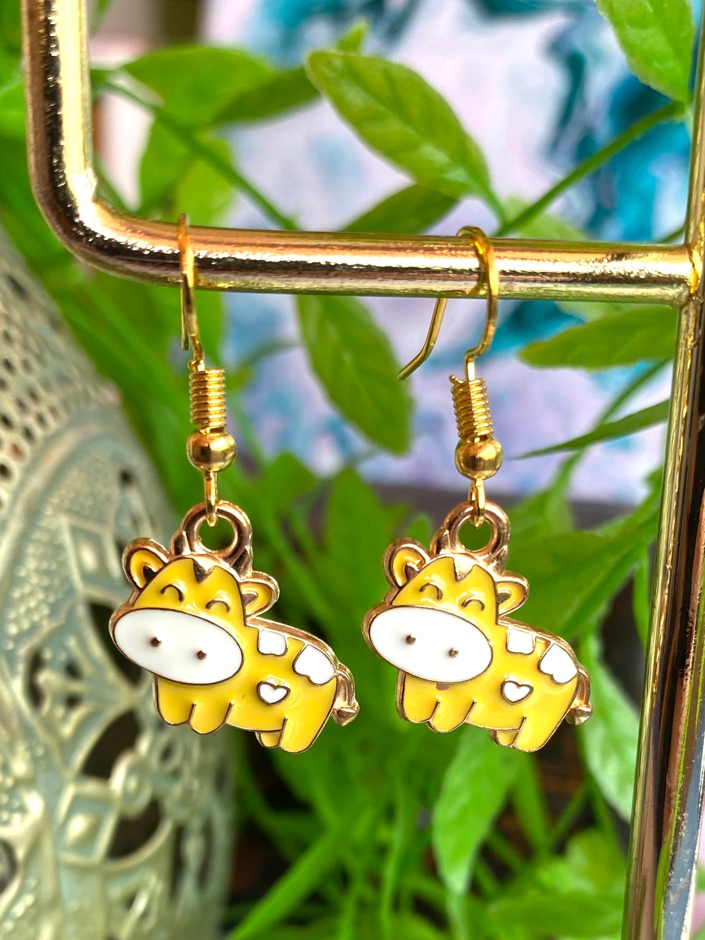 Cow Earrings - 4 Colour Options