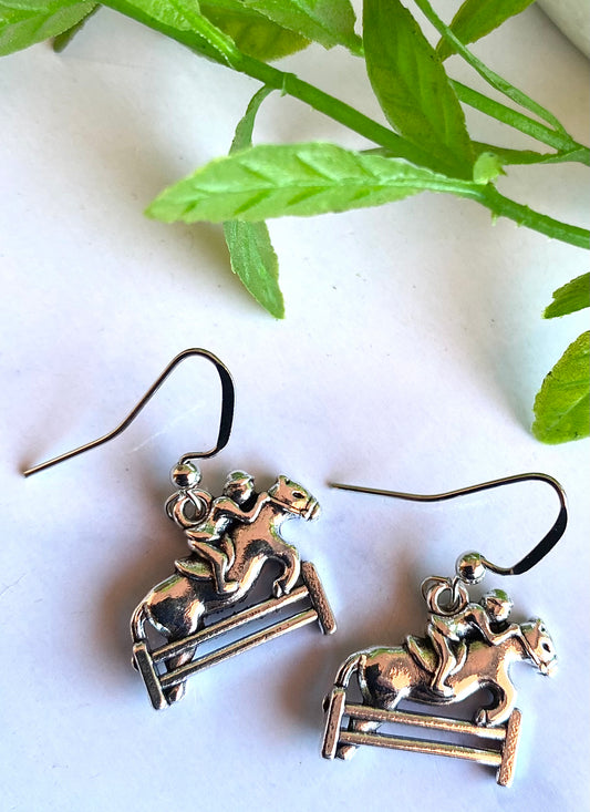 Horse Jump Earrings