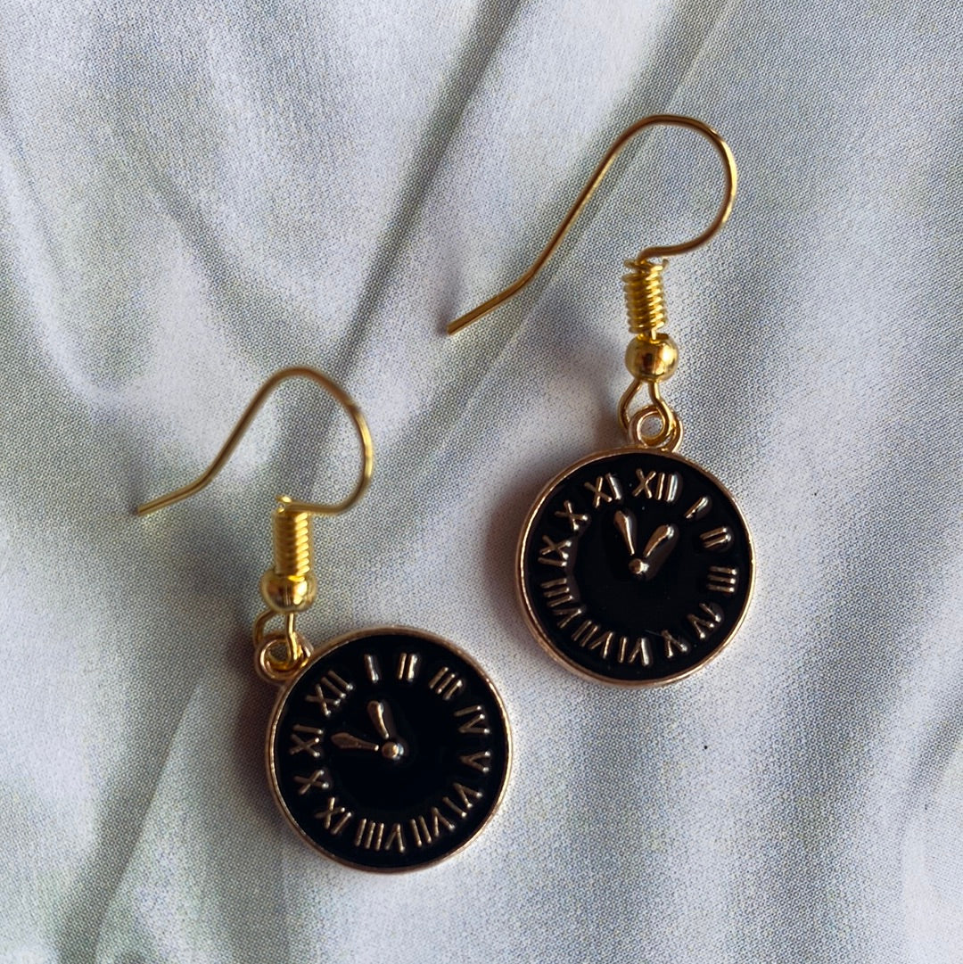 Clock Earrings