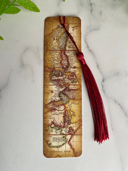 Bookmarks - Vintage Map 18 Varieties