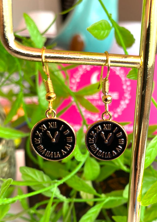 Clock Earrings